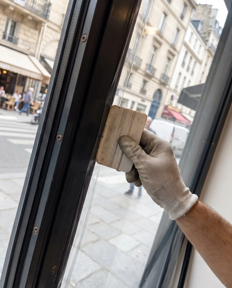 Remplacement de vitrine cassée à Argenteuil